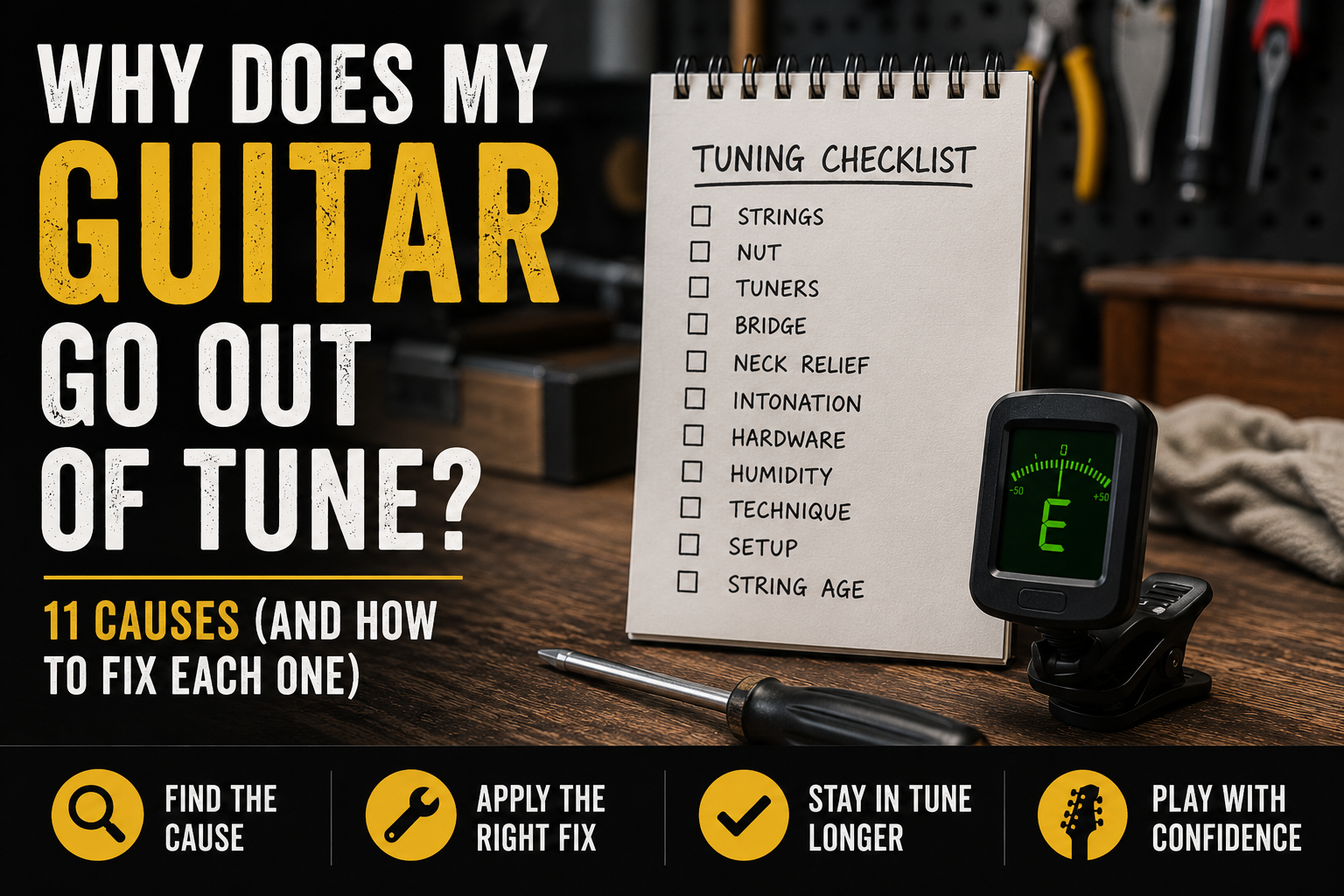 Why Does My Guitar Go Out of Tune? 11 Causes (And How to Fix Each One)