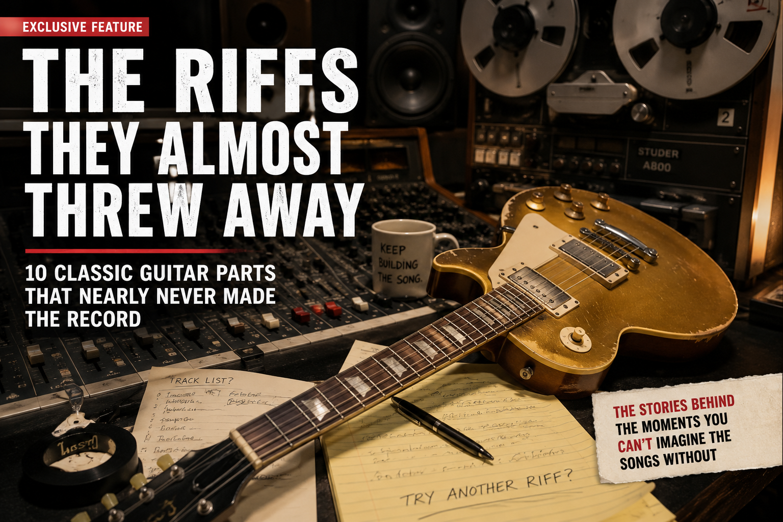 The Riffs They Almost Threw Away: 10 Classic Guitar Parts That Nearly Never Made the Record